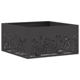 Fire Pit Black 60 x 60 x 30 cm Steel 858926