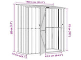 Garden Sheds Anthracite 140.5 x 74 x 200 cm Metal 42011297