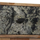Side Cabinet with 6 Drawers Solid Reclaimed Teak 70x30x76 cm 245405