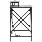 Desk with Shelf Grey Sonoma 100 x 50 x 86.5 cm Engineered Wood 859398