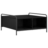 Coffee Table Black Oak 80 x 80 x 41 cm Engineered Wood 8013596