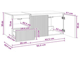 Bathroom Furniture Set 2 pcs White Engineered Wood 3404114