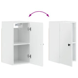 Bathroom Wall Cabinet BREDA High Gloss White 30 x 31 x 59 cm 897469
