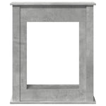 ZNTS Fireplace Surround Concrete Grey 75x20x87.5 cm Engineered Wood 854583