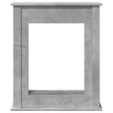 ZNTS Fireplace Surround Concrete Grey 75x20x87.5 cm Engineered Wood 854583