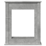 Fireplace Surround Concrete Grey 75x20x87.5 cm Engineered Wood 854583