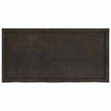 Table Top Dark Brown 120x60x cm Treated Solid Wood Oak 3156438