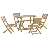 5 Piece Garden Dining Set Solid Wood Acacia 3214250