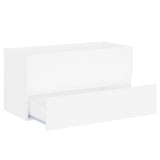 Sink Cabinet with Built-in Basin White Engineered Wood 3071558