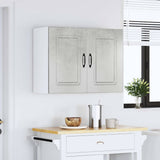 Kitchen Wall Cabinet Kalmar Concrete Grey Engineered Wood 853591