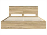 Bed Frame with Drawer Sonoma Oak 160 x 200 cm Engineer Wood 3409442