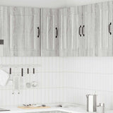 Kitchen Wall Corner Cabinet Kalmar Grey Sonoma Engineered Wood 853623