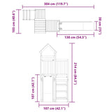 Outdoor Playset Solid Wood Douglas 3155829