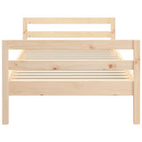 Bed Frame without Mattress 90x200 cm Solid Wood Pine 821624