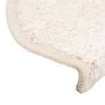 Stair Mats 15 pcs 65x21x4 cm White Half Round Large 133906