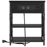 Bedside Cabinet 2 pcs Black Oak 41 x 31 x 51 cm Engineered Wood 859516