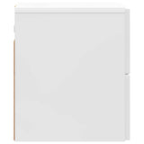Wall-Mounted Bedside Cabinet High Gloss White 33 x 34.5 x 40 cm 898473