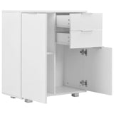 Sideboard High Gloss White 71x35x80 cm Engineered Wood 283715