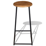 Bar Stools 2 pcs Solid Teak Wood 243459