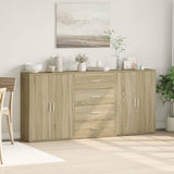 Sideboards 3 pcs Sonoma Oak 60x31x84 cm Engineered Wood 3276576