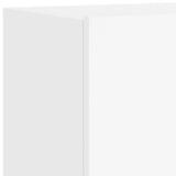 5 Piece TV Wall Units White Engineered Wood 3216464