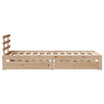 Bed Frame with Drawers without Mattress 75x190 cm Small Single 3301994