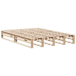 Bookcase Bed without Mattress 140x190 cm Solid Wood 3323896