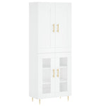 Highboard White 69.5x34x180 cm Engineered Wood 3199609