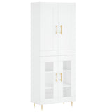 Highboard White 69.5x34x180 cm Engineered Wood 3199609