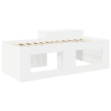 Kids'High Bed Frame with Desk White 80 x 200 cm 3422643