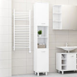 ZNTS Bathroom Cabinet White 30x30x179 cm Engineered Wood 802624