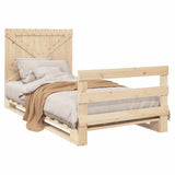 Bed Frame natural pine Solid pinewood Single Bed Frame 3281575