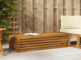 Outdoor Stool Bench Solid Acacia Wood Natural 115 x 43 x 37 cm 900687