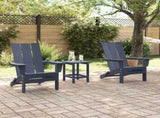 Garden Chair 3 pcs Navy 80.5 x 74.5 x 92 cm Polyethylene 3335823