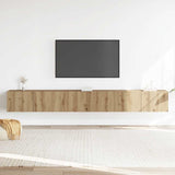 3 Piece TV Cabinet Set Wall-mounted Artisan Oak Engineered Wood 3329204