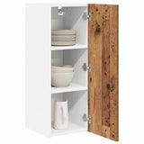 Hanging Cabinet with Storage Old Wood and White 30 x 31 x 80 cm 884254