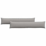 Sofa Pillows 2 pcs Cloud Grey 200 x 40 cm Fabric 42013881