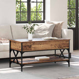 Coffee Table Old Wood 100 x 50 x 50 cm Engineered Wood 883041