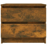 Bed Cabinets 2 pcs Smoked Oak 50x39x43.5 cm Engineered Wood 815823