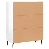 Sideboard High Gloss White 69.5x34x90 cm Engineered Wood 827742