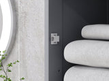 Bathroom Storage Cabinet with 3-tier Shelf Drawer Door, Floor Cabinet Free Standing Tall Slim Side T3398P329548