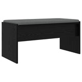 Hall Bench with Cushion Black Oak 83 x 38 x 40 cm 891553