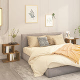 Bedside Cabinets 2 pcs Smoked Oak 50x30x51.5 cm Engineered Wood 815829