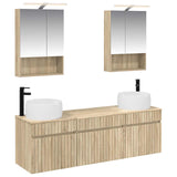 Bathroom Cabinet Set 5 pcs Sonoma Oak 50 x 14.5 x 70 cm 3406641