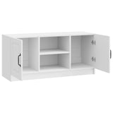 TV Cabinet High Gloss White 102 x 34.5 x 47 cm Engineered Wood 895849