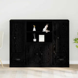 Highboard Black Oak 132 x 35.5 x 103.5 cm Engineered wood 3333078