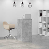 Reception Desk Concrete Grey 55x50x103.5 cm Engineered Wood 859018