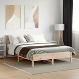 Bed Frame without Mattress 120x200 cm Solid Wood Pine 842650