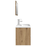 ZNTS 3 Piece Bathroom Furniture Set Artisan Oak Engineered Wood 3328940