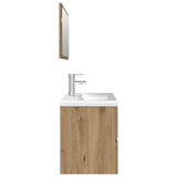 ZNTS 3 Piece Bathroom Furniture Set Artisan Oak Engineered Wood 3328940